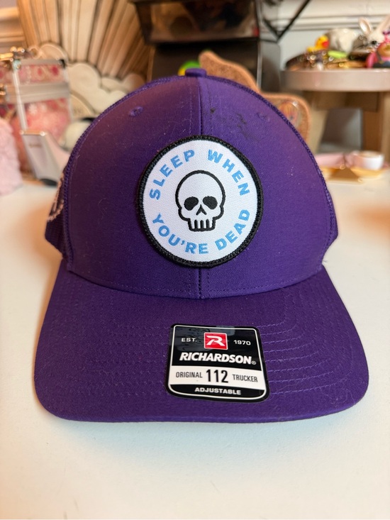 Richardson Other - Richardson Purple 'Sleep When You're Dead' Trucker Hat